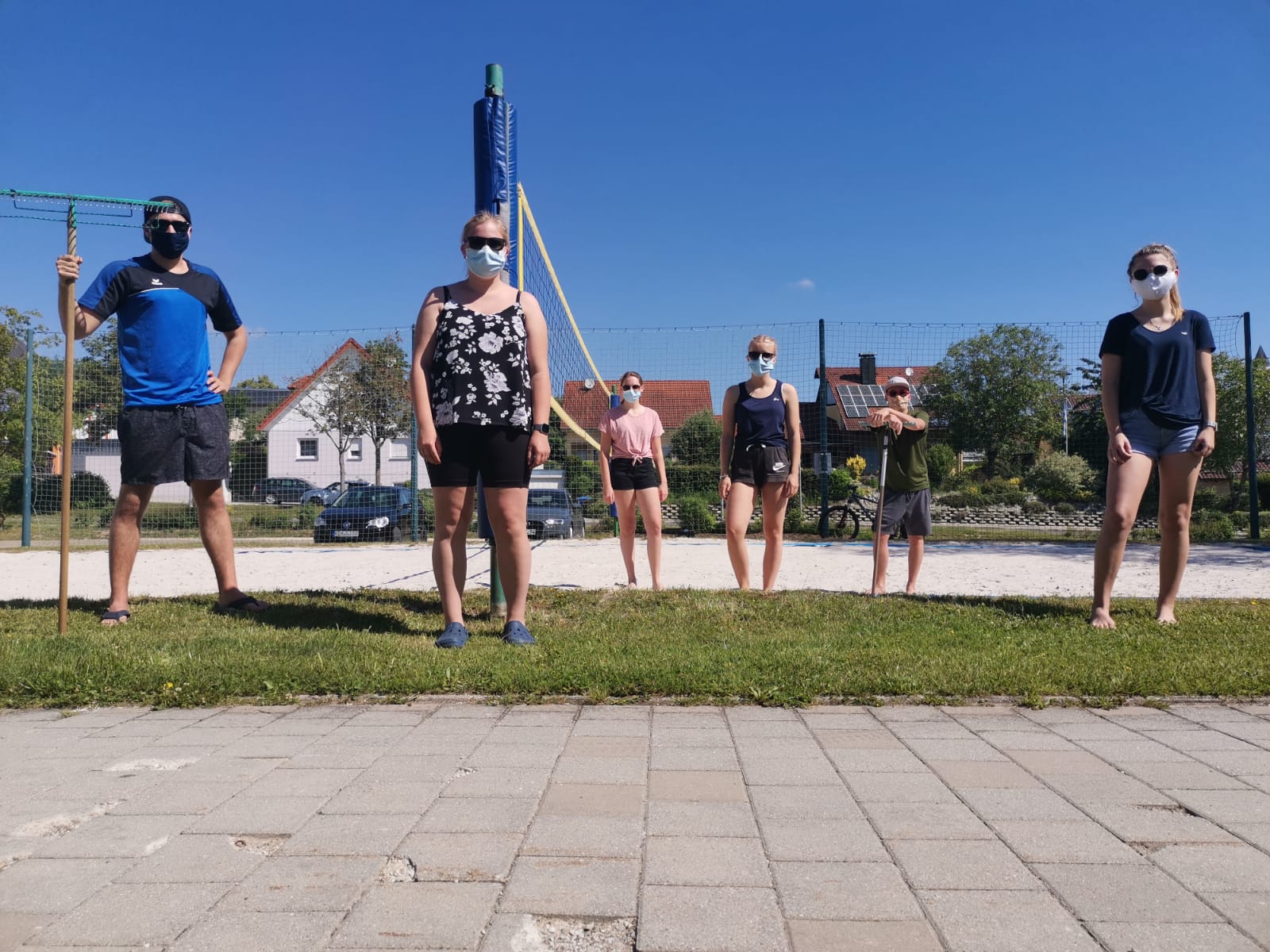 Arbeitseinsatz der Volleyballmannschaft Bild