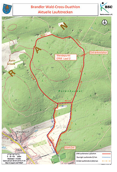 Brandler Waldduathlon Laufstrecke