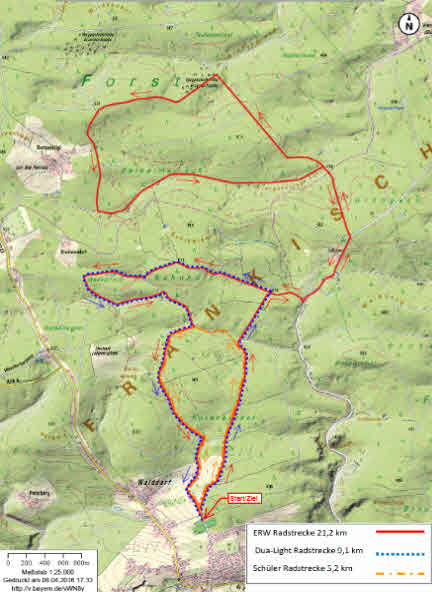 Brandler Waldduathlon Radstrecke